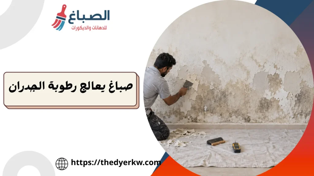 صباغ يعالج رطوبة الجدران بالكويت